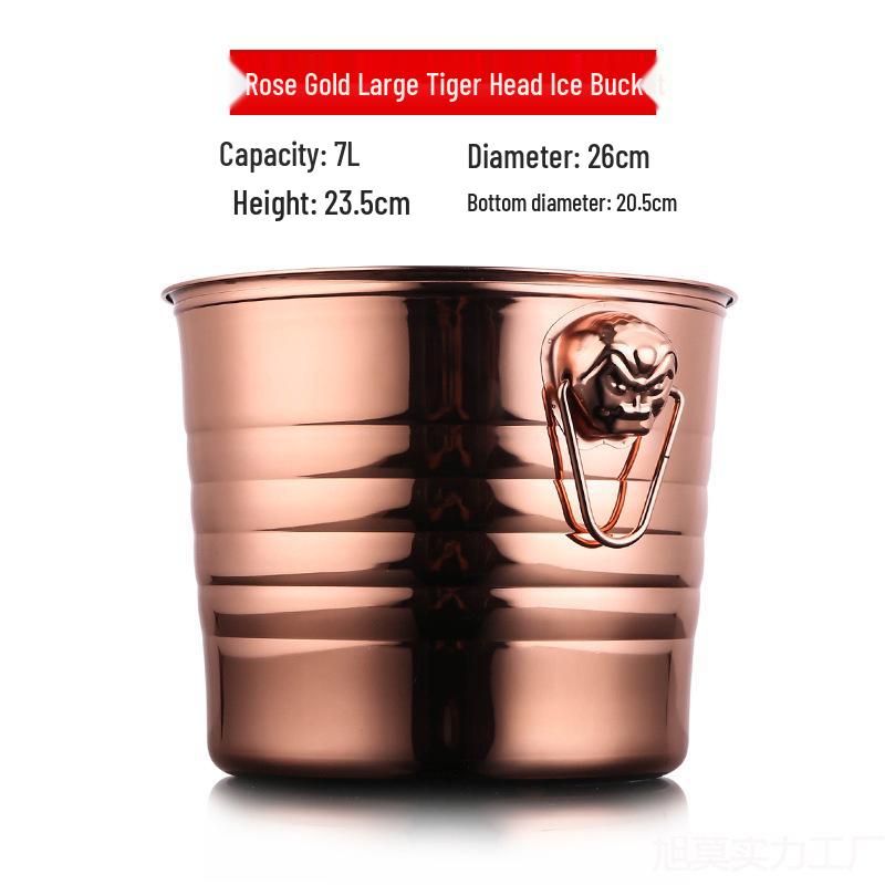 Stainless Steel Ice Bucket for Bar - Champagne & Beer Cooler