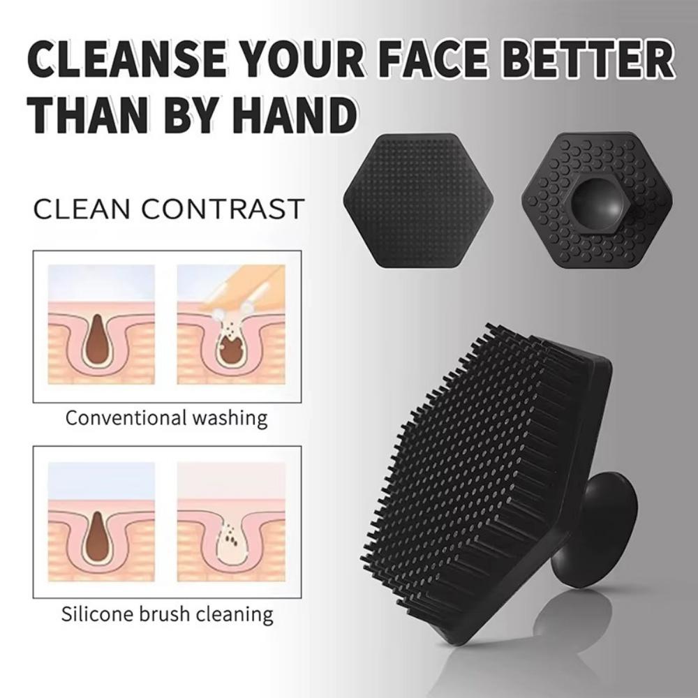 1Pcs Silicone Soft Facial Cleaning Brush Scrubber Miniature Face Deep Clean Shaver Massage Tool for Men Face Scrub Brush Cleaner