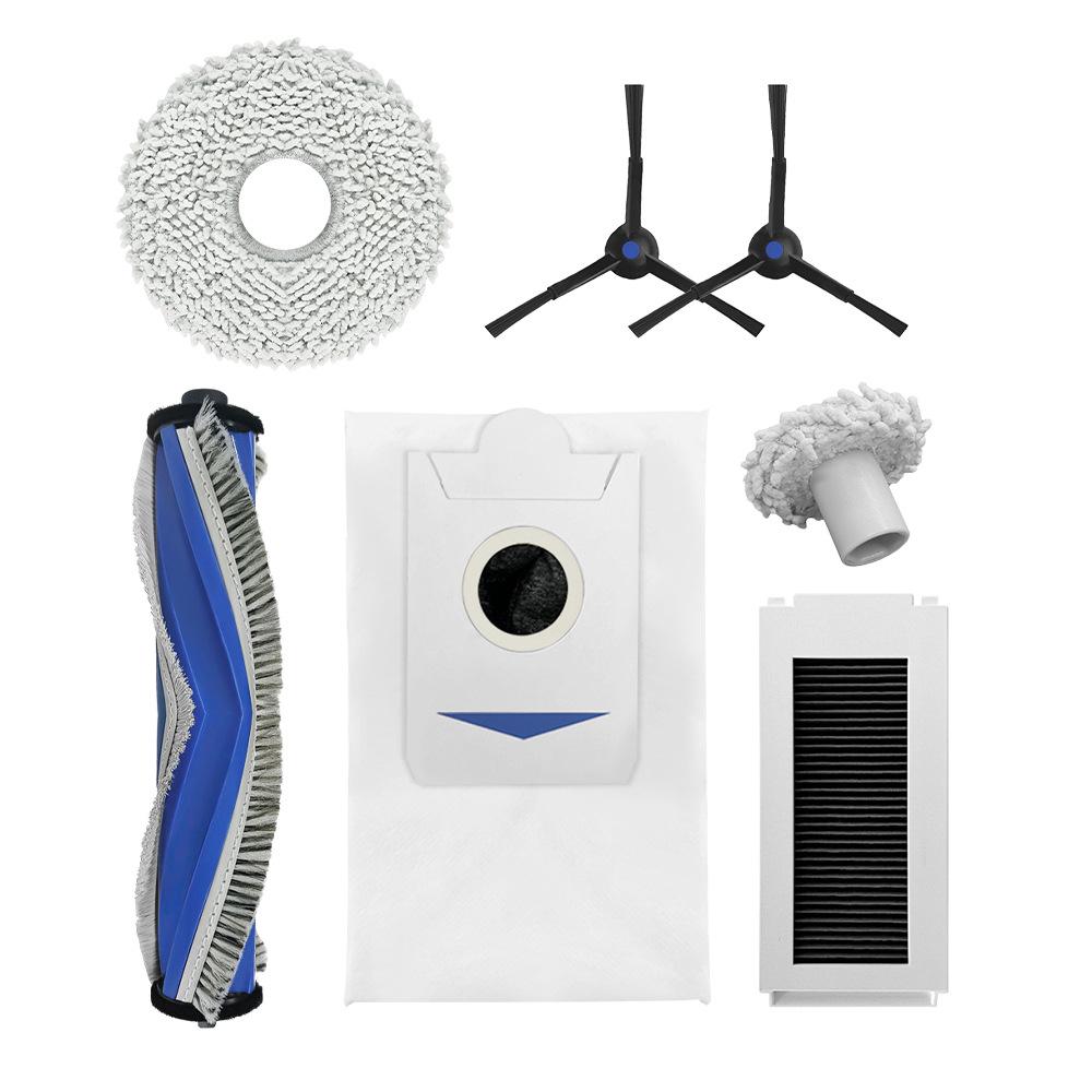 Ecovacs X2S Vacuum Accessories: Roller Brush, Side Brush, Filter, Mop, Dustbin Bag