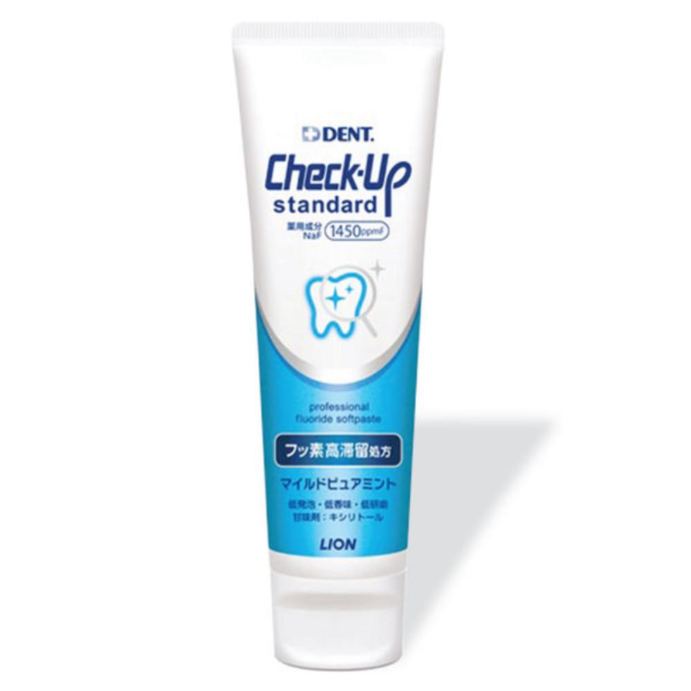 Japan LION Check-Up Standard Toothpaste Soft Paste Low Abrasive (Mild Citrus Mint / Mild Pure Mint) 135g