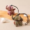 Chinese Song Brocade Xiangyun Silk Elephant Pendant - Luxurious Decorative Bag Charm
