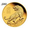 Collectible Coin 2022 Commemorative Decorative Tiger Pattern Steel Party Excellent Gift Beautiful for Souvenir