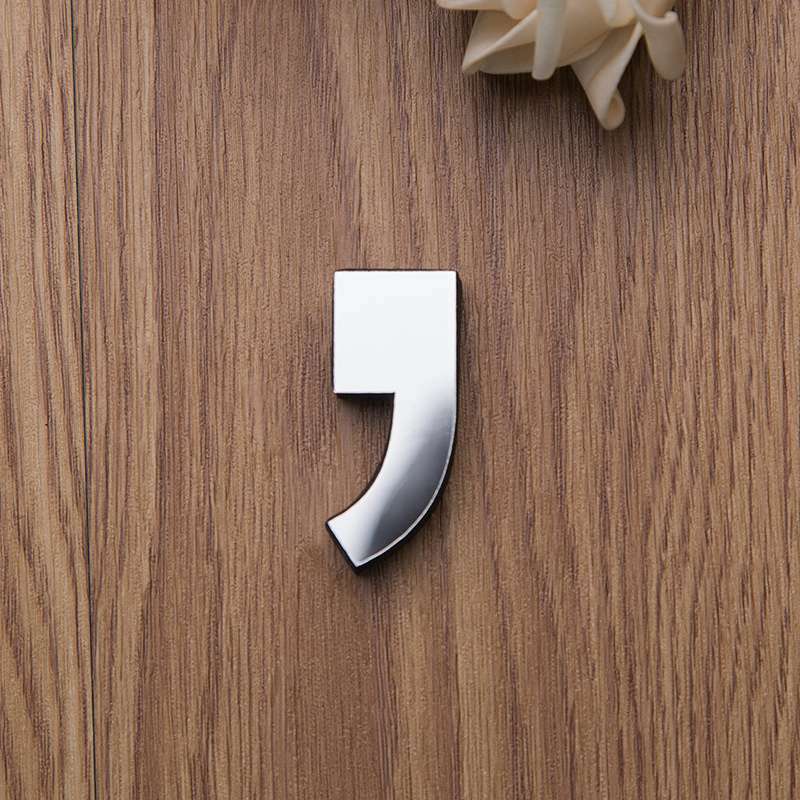 Home Decoration Acrylic Cross-Border Hot Wall Stickers Letters Creative Arabic Numerals Decorative Mirror Word Eva