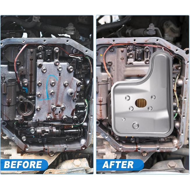 ACROPIX Automatic Transmission Filter Oil Pan Fit for Ford Escape 2009-2012 No.9L8Z7A098B/9L8P7G186CD - Pack of 1