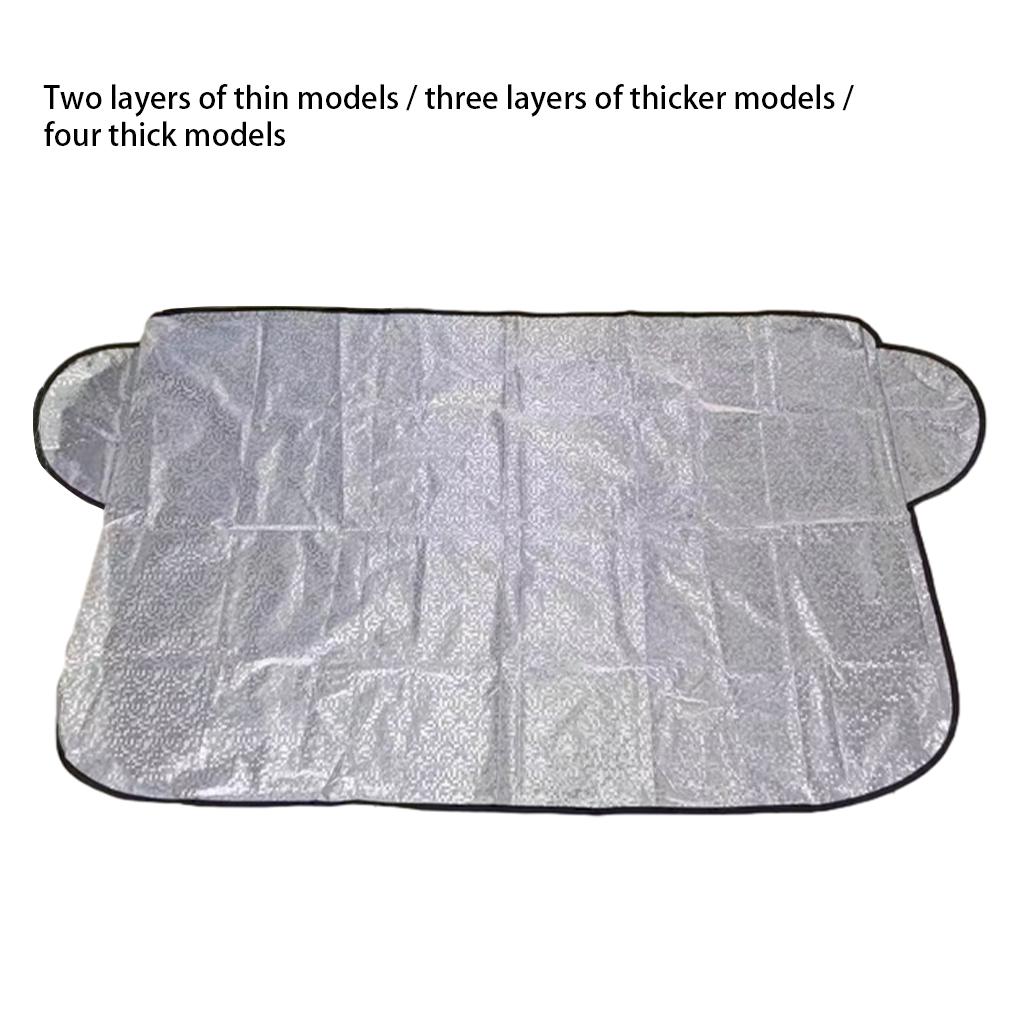 Front Car Snow Cover Windshield Outdoor Anti Ice Windscreen Automobiles Protection Summer Sunshade Protector Three
