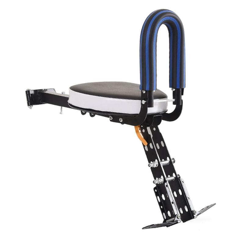 

Kids Bike Seat Carbon Steel Child Bike Seat Foldable Front Mounted Child-Bicycle Seat Bike Accessories for Most Bicycles