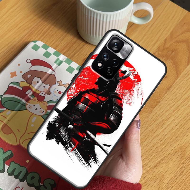 Japanese Samurai Ninja Case For Xiaomi Redmi Note 14 13 12 11 10 9 15 Pro Plus Redmi 15C 13 10C 12C 13C 14C 15 Cover