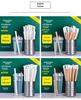 Disposable Transparent Thick PLA Pearl Milk Tea Straws with Independent Packaging