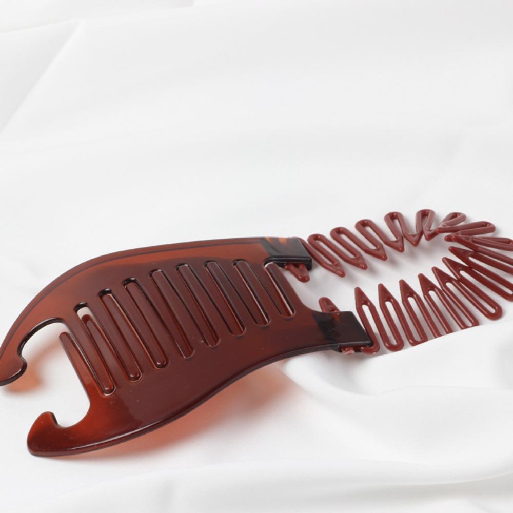 Women Comb Banana Barrettes Clip Black Brown Elastics Hair Comb Hair Accessories Hair Riser Claw