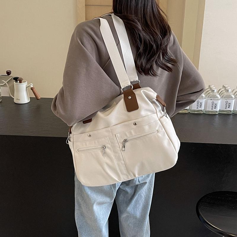 Leichte Canvas-Tragetasche für Damen mit großem Fassungsvermögen, Umhängetasche für Pendler