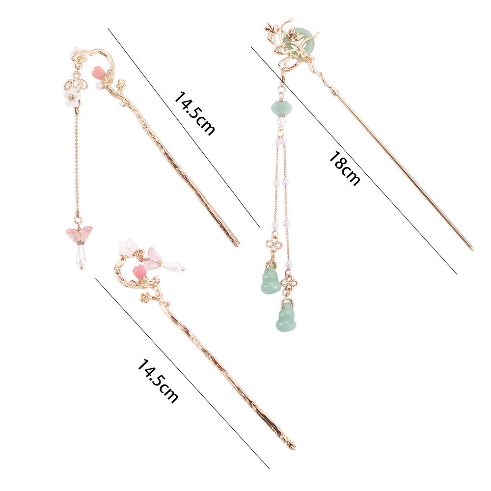 Pendent For Girls Tassel Pearl Chinese Hair Fork Hair Clip Korean Hanfu Hairpins Women Hair Sticks