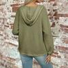 Women's Hoodies Long Sleeve Casual Sweatshirts Pullover Button Tops