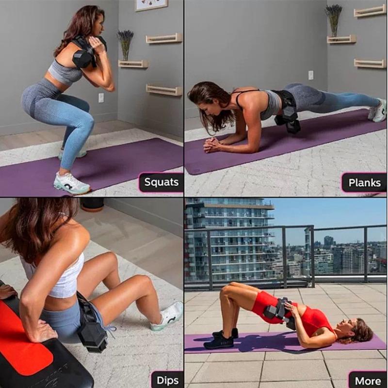 1PC Hip Push Weight Belt Hip Bridge Trainer Men's and Women's Fitness Hip Training Waist and Abdomen Strength Auxiliary Training Belt