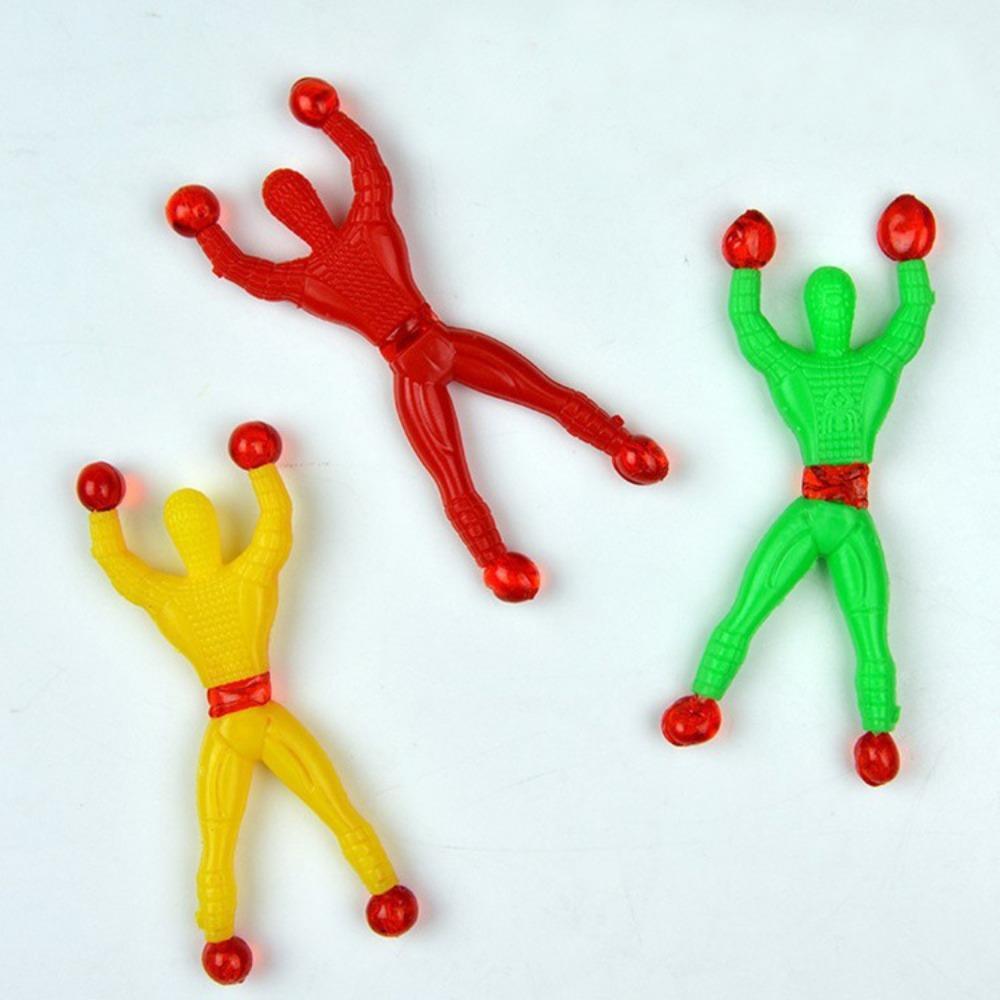 

Sticky Wall Climbing Man Toy Stress Relief Venting Figure Classic Retro Spider Man Kids Party Favor Small Novelty Toys
