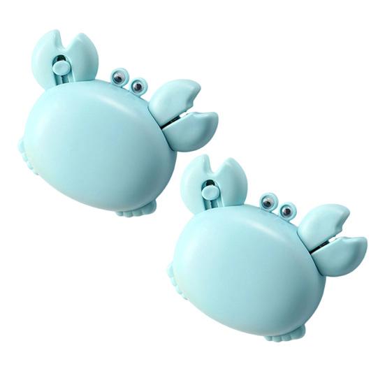 2Pcs Crab Shaped Bottle Opener, 3 in 1 Magnetic Can Opener, Kitchen Scissors & Utility Knife, Multi-functional Fridge Magnet Tool for Home Camping 2pcs синий