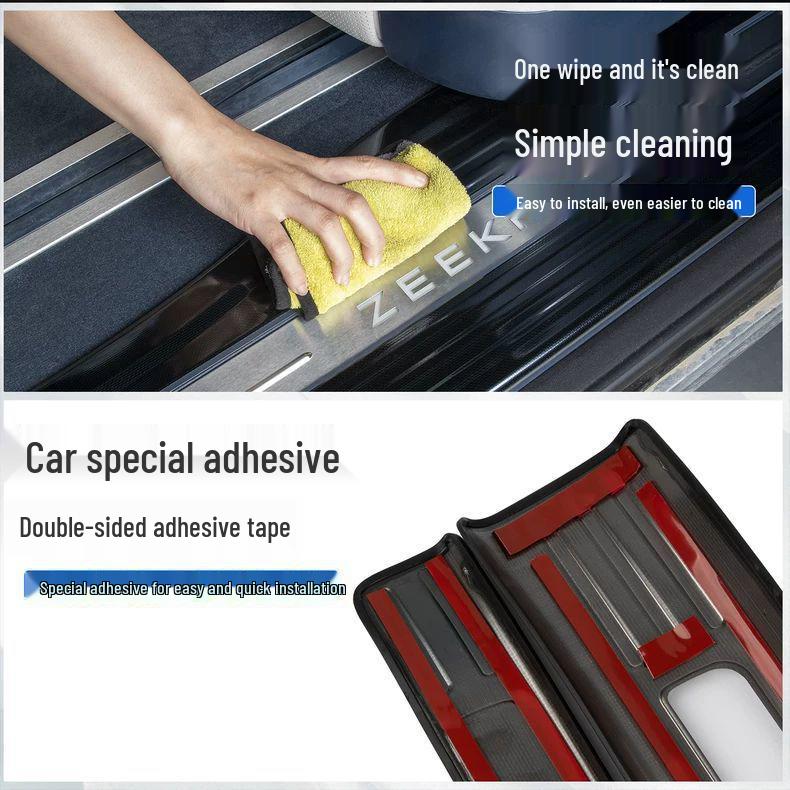 2024-2025 Zeekr 009 Door Sill Protector: Anti-scratch Welcome Pedal & Decorative Guard