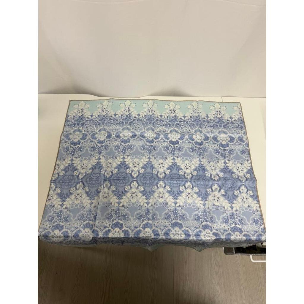 Used BURBERRY Handkerchief Blue Floral Pattern
