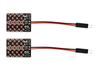 2 Pcs Panel 24 LED 12V T10, SV8.5, T4W CANBUS 1000lm Red Off-Road