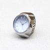 Creative  Punk Dial Quartz Watches Rings For Women Men Couples Mini Elastic Strap Alloy Watch Finger Ring Jewelry