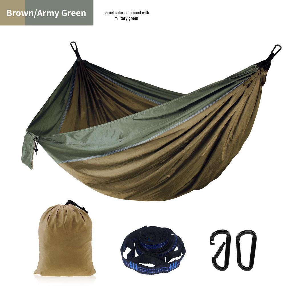 Adjustable Straps Nylon Hammock - High-End Single/Double Outdoor Use