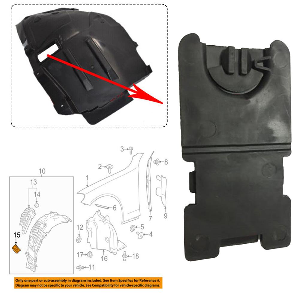 1 stücke Vorne Dichtung Klappe 2136909102 A2136909102 Fit Für MERCEDES E400 2017-2018 Fender Futter Kleine Abdeckung Professionelle Ersatzteile