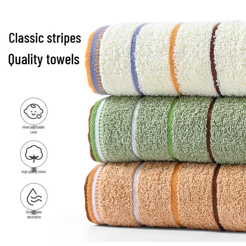 Thickened Soft Absorbent Cotton-Poly Face Towel - Gift for Home Use