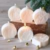 Silicone Christmas Candle Molds DIY Crafts Handmade Plaster Candle Ornaments Santa Claus Elk Snowman Relief Christmas Ball