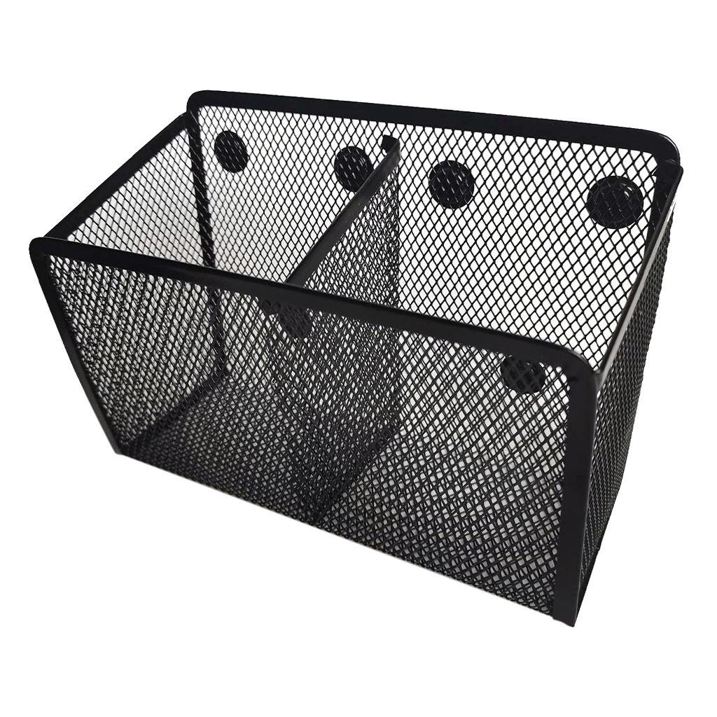 Magnetic Pencil Holder Home Mesh Basket Mesh Pen Case Desktop Container for Desktop Kitchen Refrigerator Blackboard Pen Basket