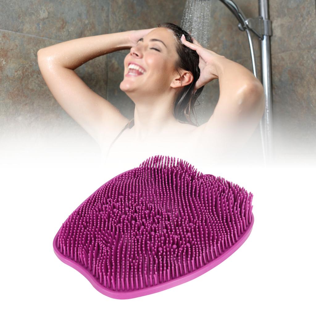 Shower Foot Scrubber Fruit Shape Anti Slip Suction Cup Soft Silicone Foot Washer for Bathing Bathroom Massage