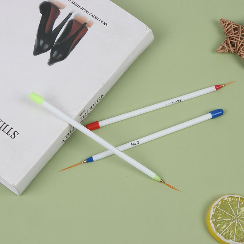 3Pcsset Nail Art Liner Brush Ultra-Thin Line Drawing Pen Manicure Tool Soft Head