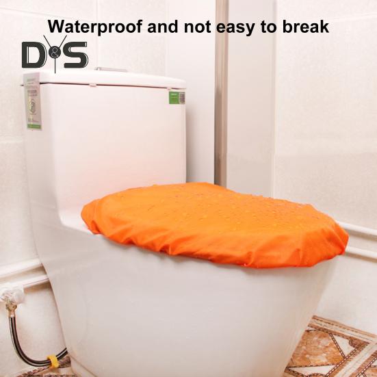 

Водонепроницаемый чехол для унитаза с эластичной отделкой, износостойкий защитный чехол для сиденья унитаза, универсальный чехол для унитаза, аксессуар для ванной комнаты темно-оранжевого