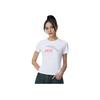 Anta Life Series Logo Print Round Neck Short Sleeve T-Shirt Women Tops Pure-White 962328120-4
