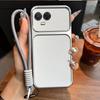 Luxury Big Window Phone Case with Lanyard for realme 11 5G Premium Textured Casing