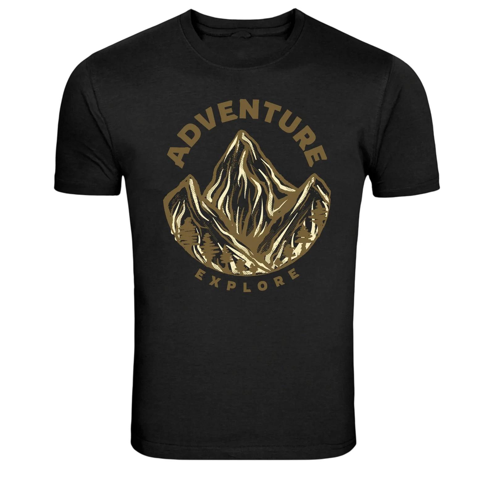 Adventure Mountain Explore Nature Outdoor Graphic T-Shirt XL