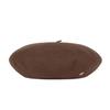 VARZAR VA Square Studded Wool Beret Brown