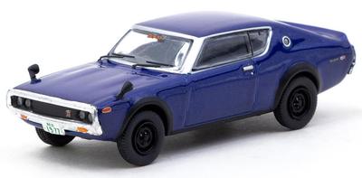 Speedmaster Japan TARMACWORKS Nissan Skyline KPGC110 Blue Metallic Finished Model 1/64 2000GT-R JC64-010-BL