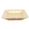 Gold Hammered Rectangle Serving Tray Stainless Steel Decorative Platter Appetizer Tray for Food Fruits Dessert Towel