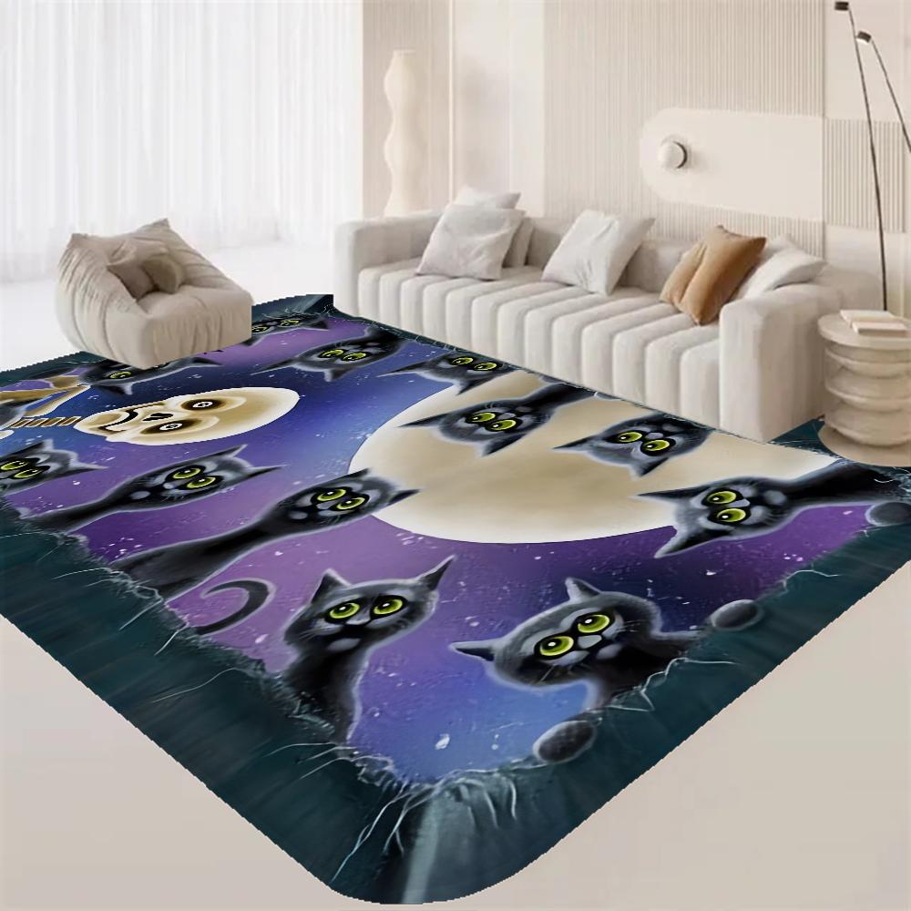 Cartoon cat pattern Floor Mat Rectangle Anti-slip Home Soft Badmat Front Door Indoor Outdoor Mat Welcome Doormat