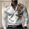Camicia da uomo di alta gamma color rosa, camicia a maniche lunghe con bottoni, casual e comoda, camicia alla moda per quattro stagioni