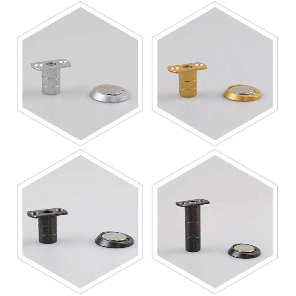 Anti-collision Invisible Door Suction Punching Safety Magnetic Door Stopper Reduce Noise Stainless Steel Door Stoppers Holder