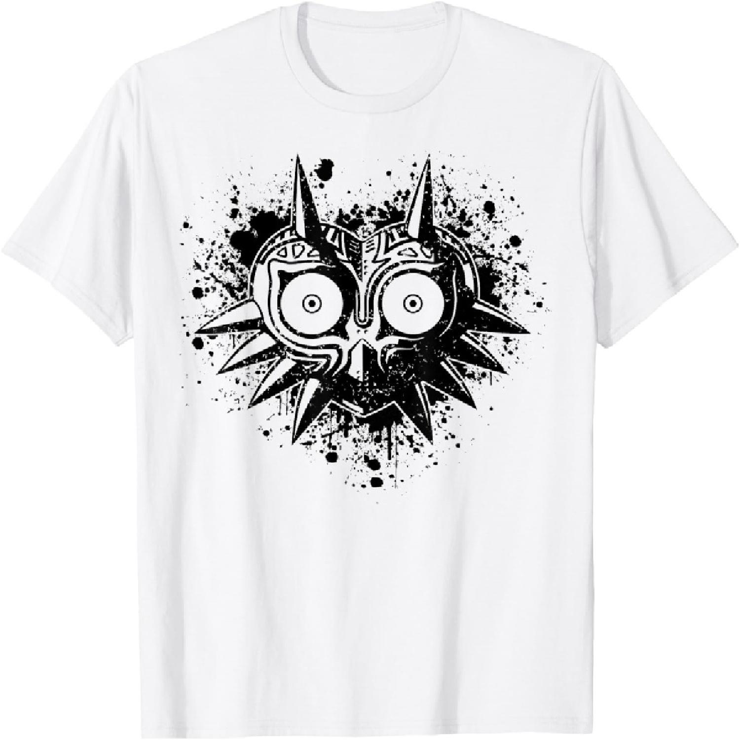 The Legend of Zelda Majora s Mask Splatter Portrait T-Shirt S