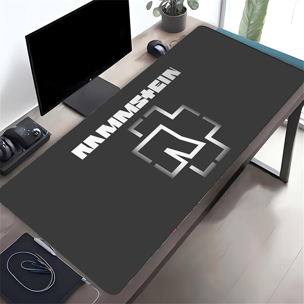 Rammstein Heavy Metal Music Large Gaming Mouse Pad Nonslip Rubber Base Waterproof Desk Mat For Office Pc Laptop