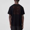 Burberry Topstitched Monogram Motif Cotton Oversized T Shirt 80575481