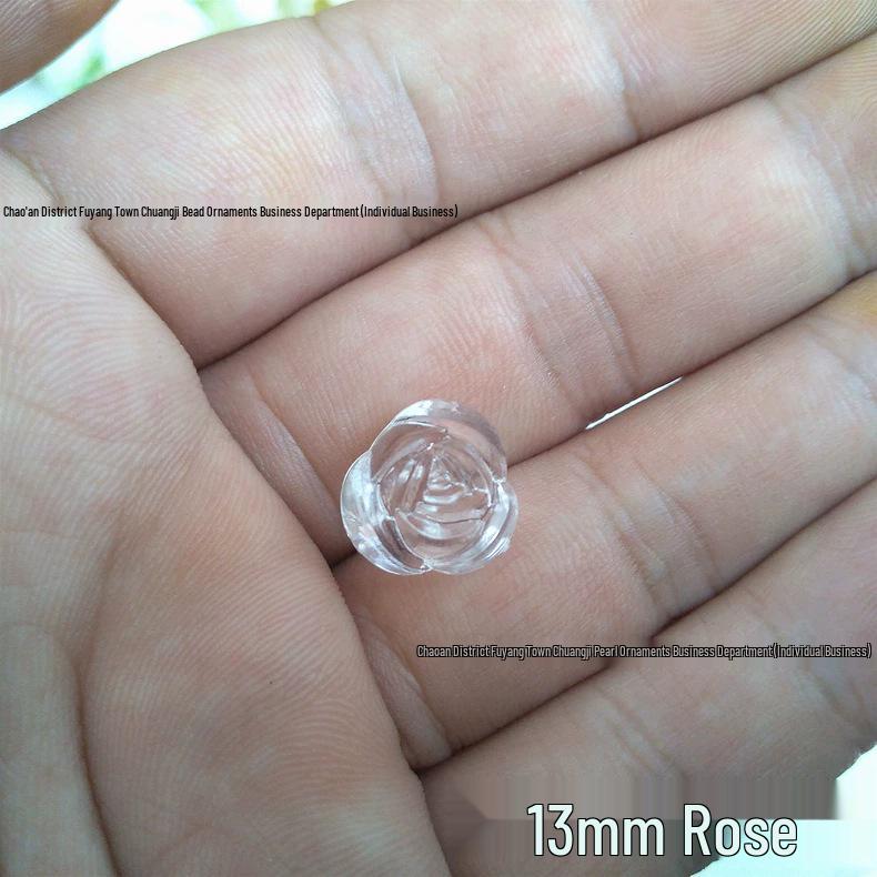 

Acrylic Rose Transparent Beads for DIY Jewelry and Shoe Accessories