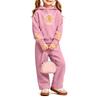 Girls' Print Hoodie and Sweatpants Set, 2-Piece Outfit for Casual Wear