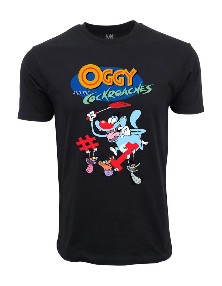 Oggy And Cockroaches Graphic T Shirt S