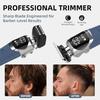 6-in-1 Professional Beard Trimmer for Men, IPX6 Waterproof Electric Shaver Razor, Cordless Body Hair Trimmer for Mustache, Nose, Type-C Mens Gooming