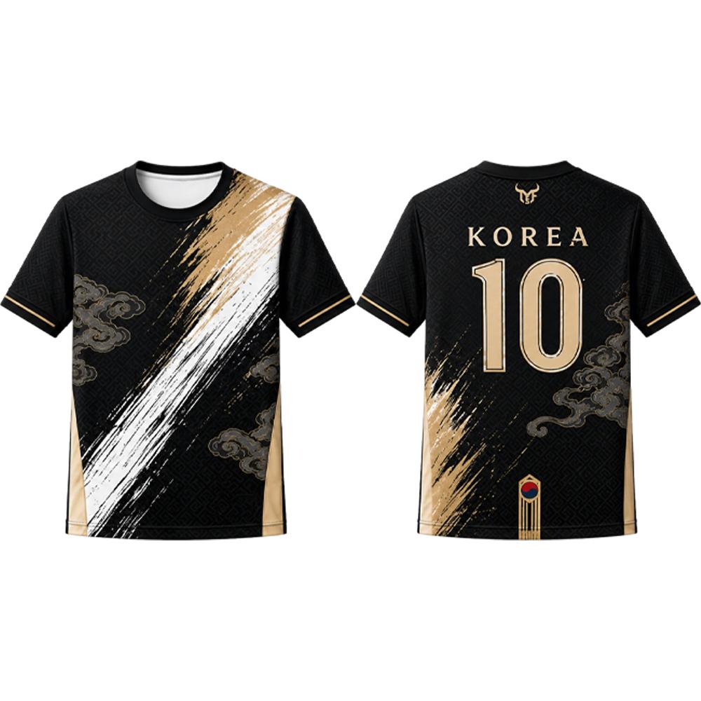 Korejský Vintage Fotbalový Dres s Potiskem Oblaků Pánský Prodyšný a Rychleschnoucí Letní Venkovní Sportovní Tričko Unisex Kulatý Výstřih Ležérní Top