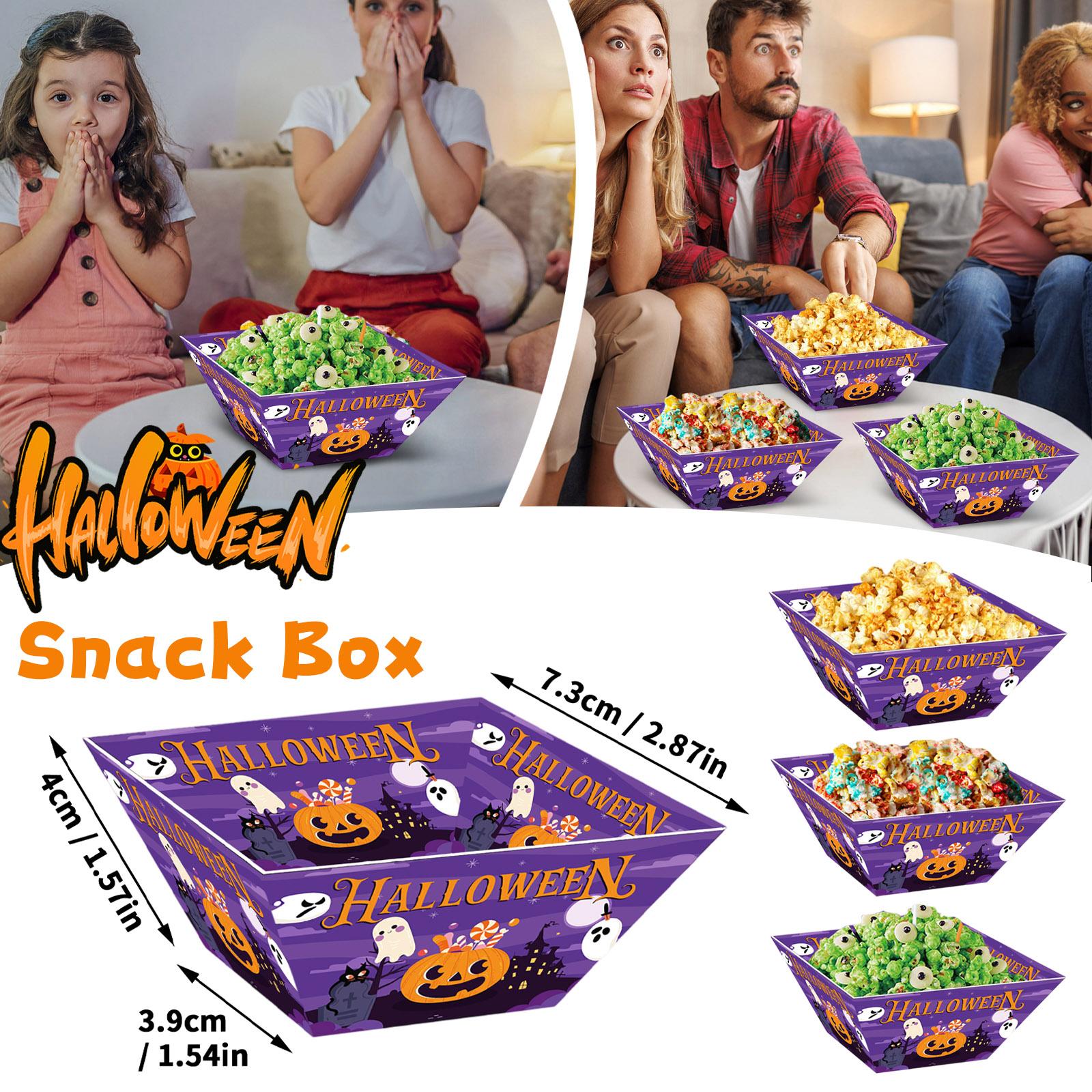 

Украшение для тематической вечеринки в честь дня рождения на Хэллоуин, Посуда, Квадратная коробка для закусок, Коробка для картофеля фри One Size фиолетовый