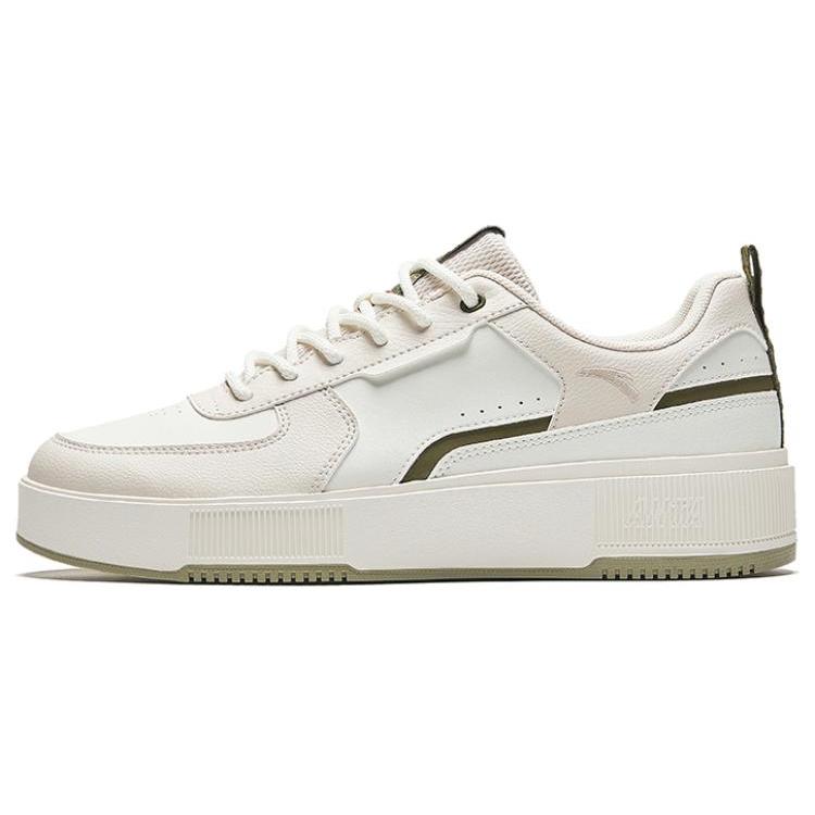 

New Anta Foam Height Increasing Lightweight Low top Skateboard Shoes Men s Gray White Green 912428008-2 42.5